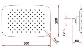 Душевой комплект Berges Ventas 3O чёрный матовый 073010